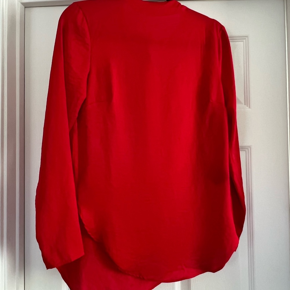 H&M red blouse size 4